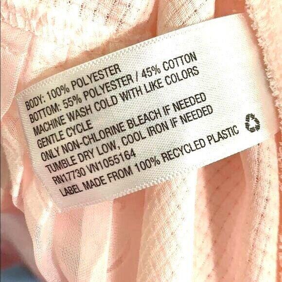 Merona Womens Blouse Shirt Top Pleated Ruffled Sleeveless Pullover Blush Pink XS - Picture 9 of 9